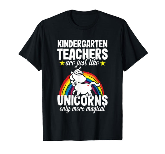 Kindergarten Teacher Unicorns Preschool Appreciation Men Women T-Shirt