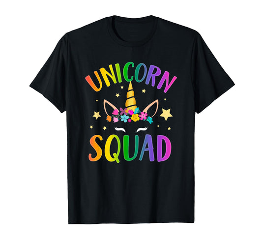 Unicorn Squad Costume Cute Unicorn Lover Gifts Girls Women T-Shirt