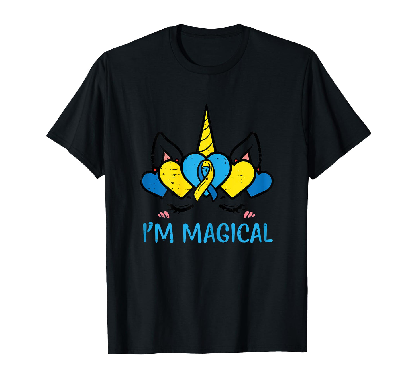 Down Syndrome Unicorn Head Magical Awareness Toddler Girls T-Shirt