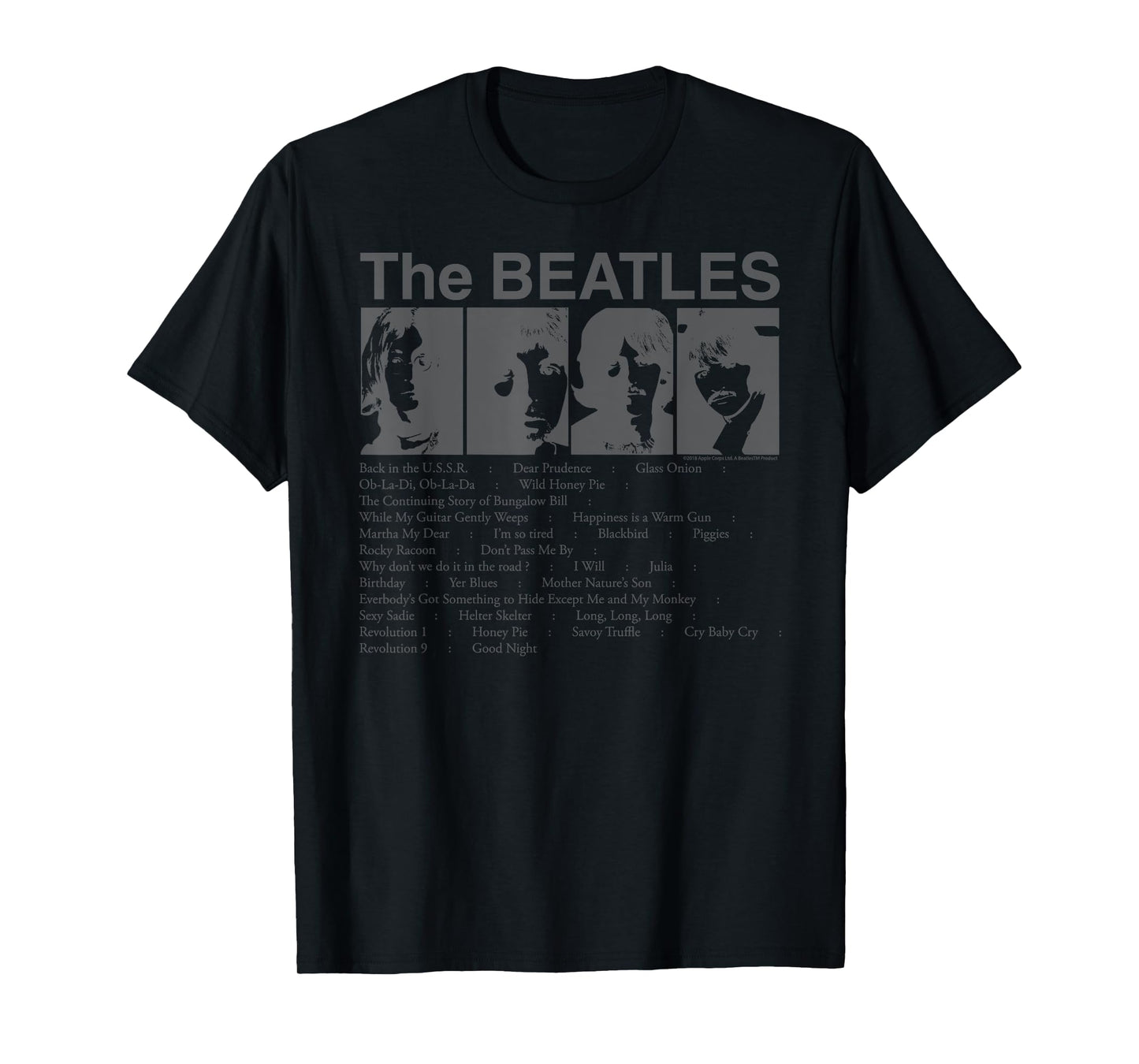 The Beatles - Song List T-Shirt