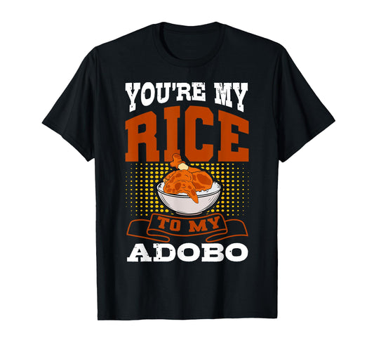 Adobo Chicken Pinoy Rice Cuisine Philippine Flag T-Shirt