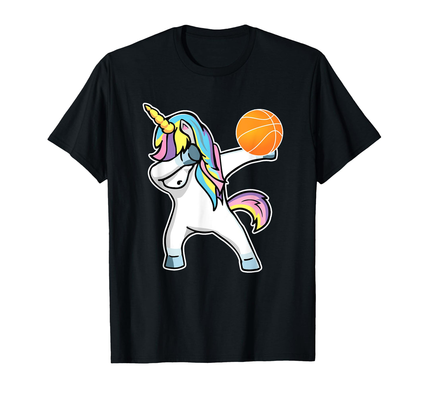 Dabbing Unicorn Basketball Shirt Funny Girl Unicorn Tee T-Shirt