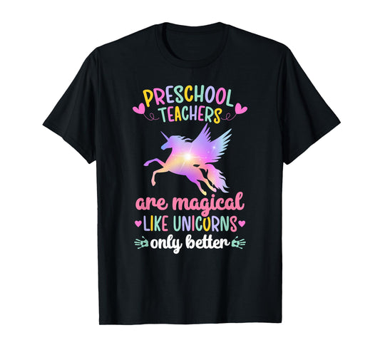 Preschool Teacher Unicorn Preschool Teaching T-Shirt