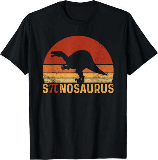Funny Pi Day Pun Spinosaurus Dinosaur Math Teacher T-Shirt