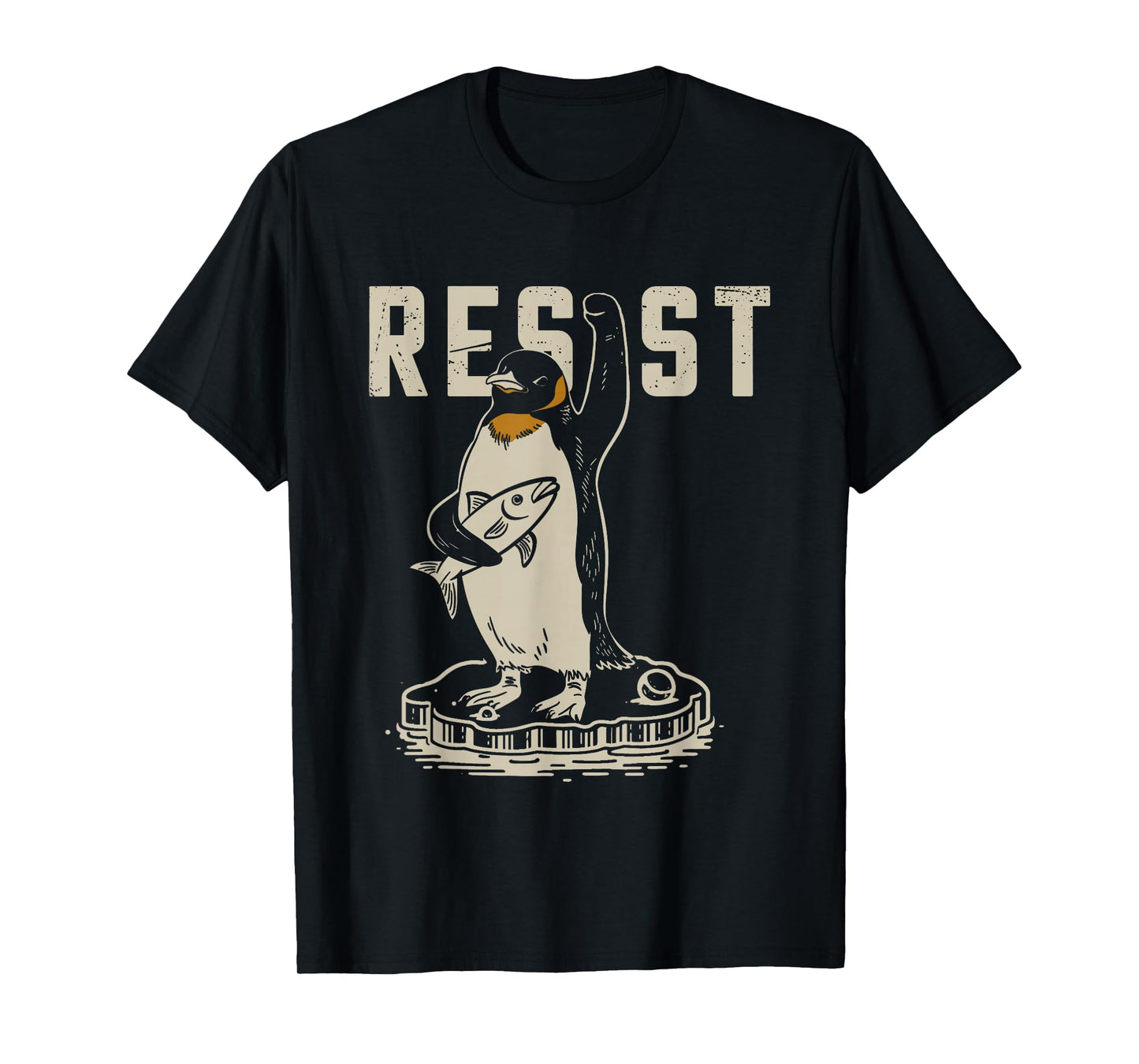 RESIST PENGUIN ACTIVISM - Funny Resist Penguin Activism T-Shirt