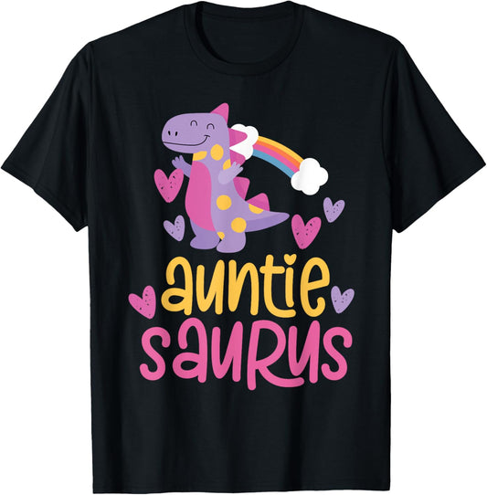 Auntie Saurus Rex Dinosaur Aunt T-Shirt