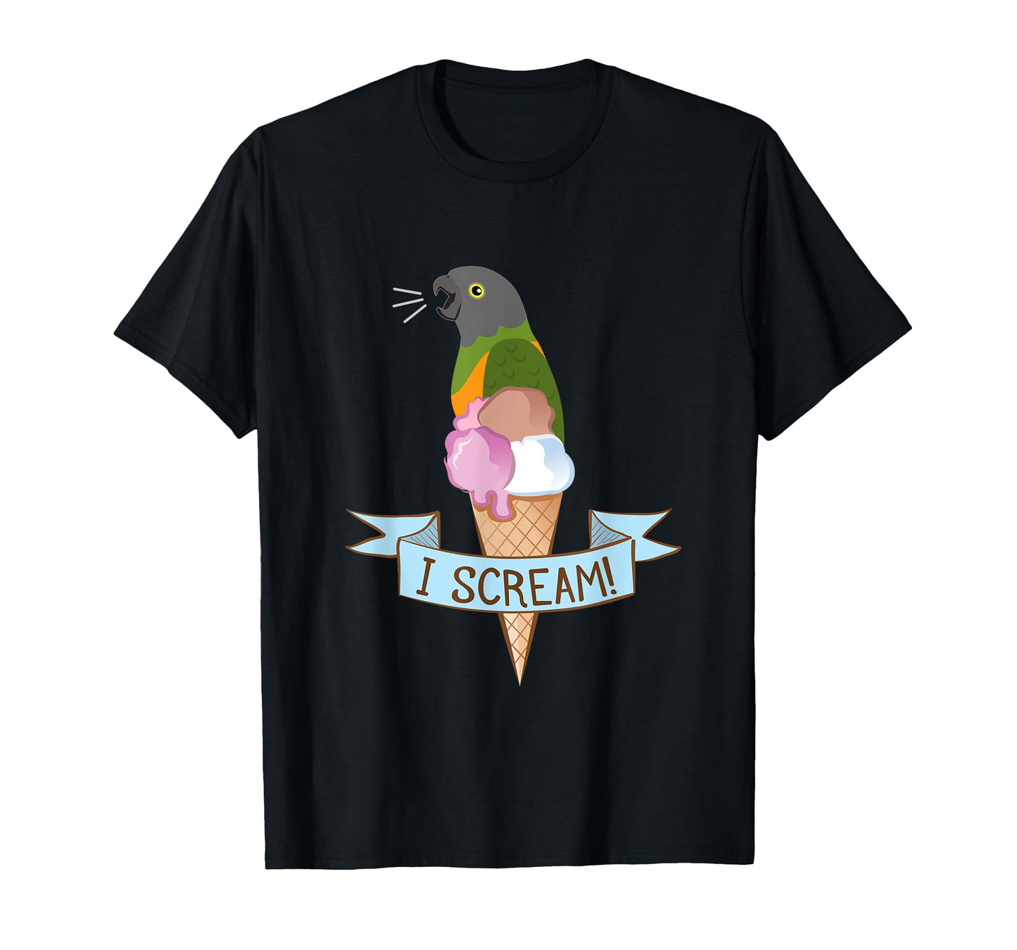 Senegal Parrot Ice Cream T-Shirt