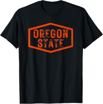 Oregon State Distressed Beaver State T-Shirt