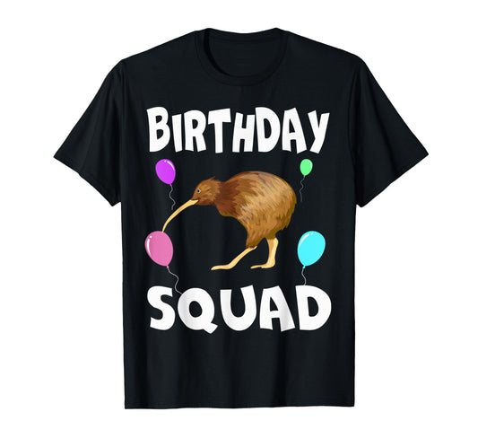 Birthday Squad Cute Kiwi bird Bday Team Men Women Kids T-Shirt