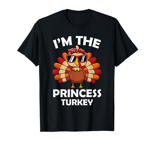 Princess Turkey Family Group Matching Thanksgiving Party T-Shirt