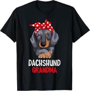 Dachshund Grandma Weenie Dog Lover Funny Weiner Dog T-Shirt for Men Women