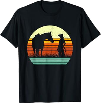 Retro Horse Lover Tee for women & Girl I Love My Horses T-Shirt