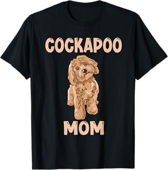Cute Cockapoo Dog Illustration Cockapoo Mom Owner Love T-Shirt for Men Women