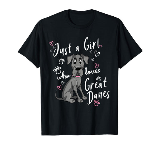 Funny Great Dane Dog Owner Pet Lover Puppy Women Kids Gift T-Shirt