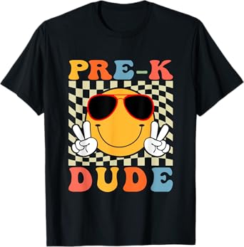 Pre-K Dude Back to School 1st First Day Preschool Pre-K Boys T-Shirt