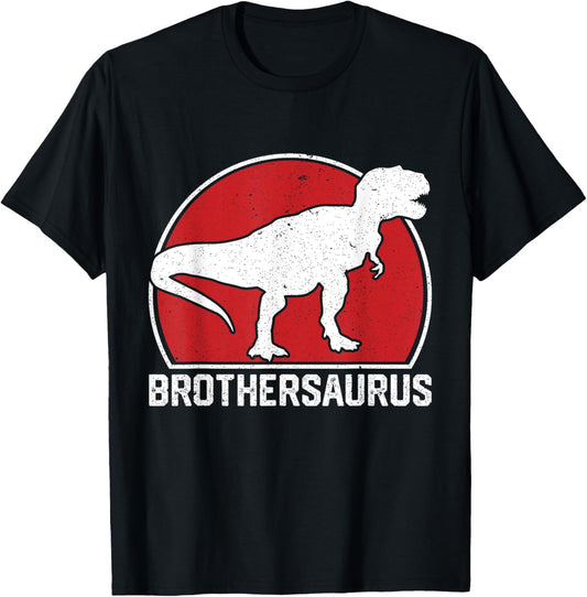 Brothersaurus Funny Brother Dinosaur Fathers Day For Boys T-Shirt
