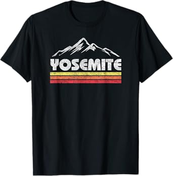 Yosemite California National Park Souvenir Shirts Retro Yosemite California Vintage National Park Souvenir T-Shirt