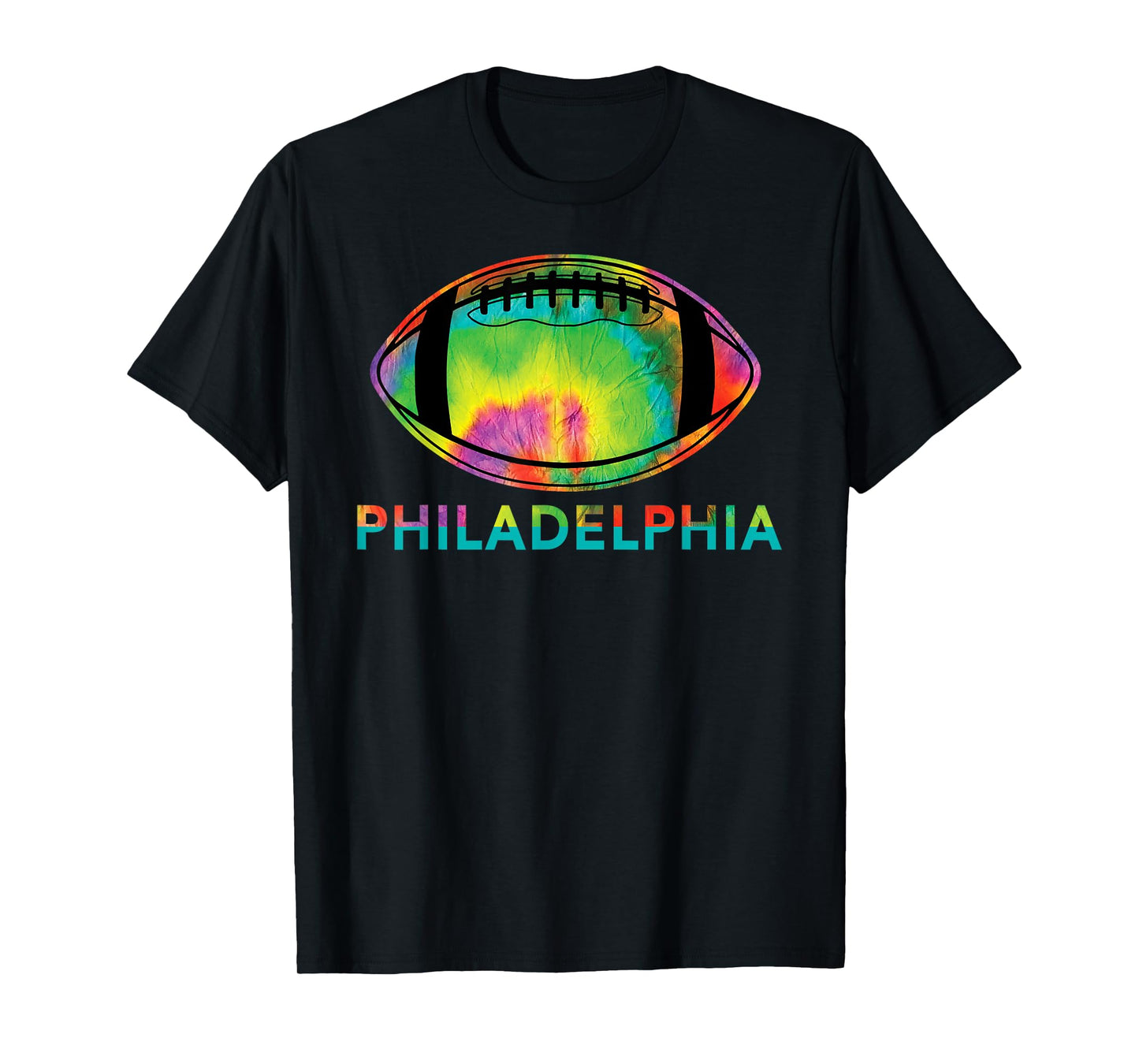Tie Dye Cool Football Design Apparel Philadelphia T-Shirt