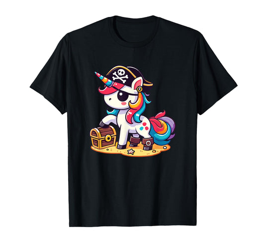 Unicorn Pirate Costume Halloween T-Shirt