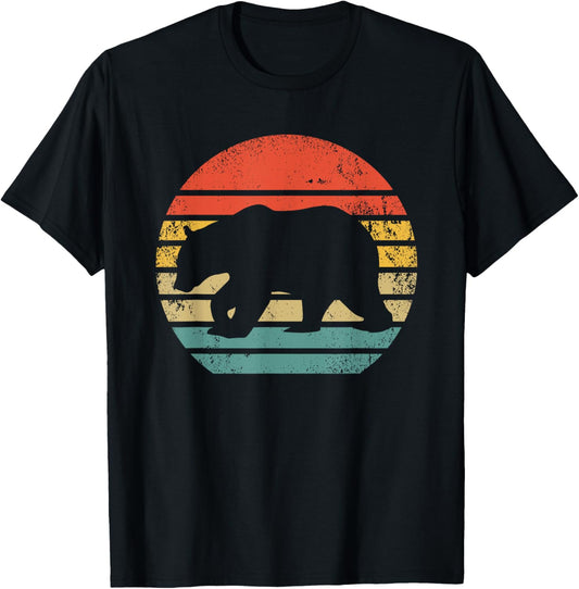 Retro Brown Bear - Vintage Grizzly Bear T-Shirt