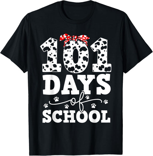 Happy 101 Days School Cute Dog 100 Days Smarter Student Kids T-Shirt