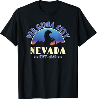 Virginia City, Nevada NV Wild Horse T-Shirt