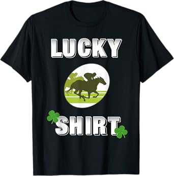Lucky Horse Race, Equestrian T-Shirt Darks T-Shirt