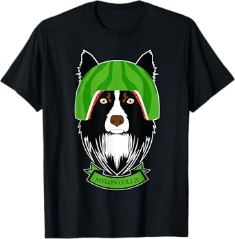 Funny Melon Collie Melancholy Dog Lover Pun Rough Collie Men Women Kids T-Shirt