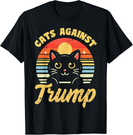 Resist Protest Cats Against Funny Women Girls Kids Men T-Shirt