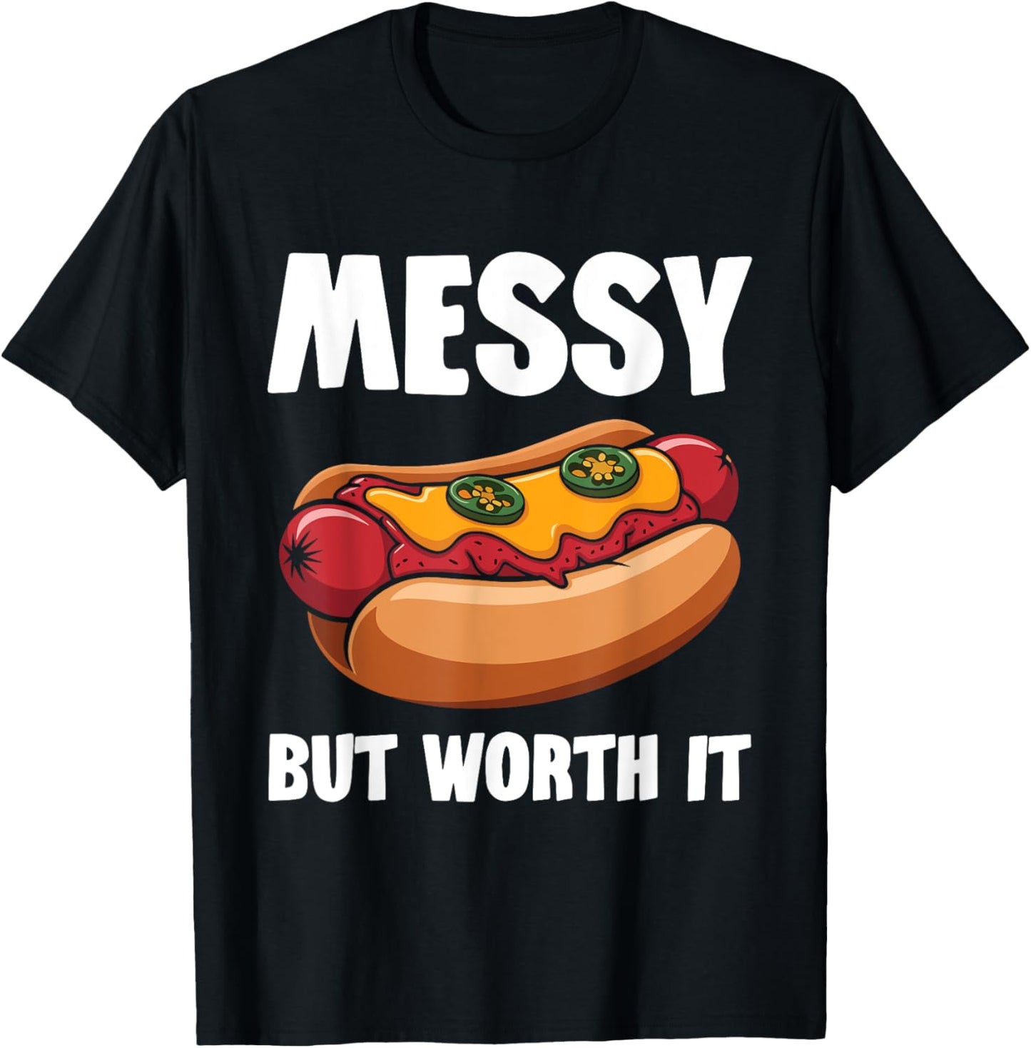 Chili Dog Saying Barbecue Sausages Apparel Funny Hot Dog T-Shirt