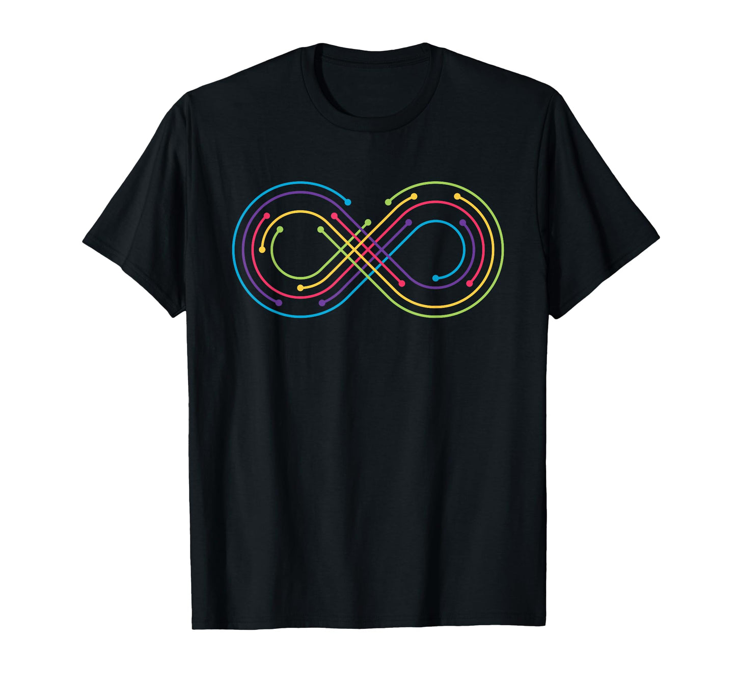 Rainbow Infinity Symbol Pride Autism Awareness Neurodiverse T-Shirt