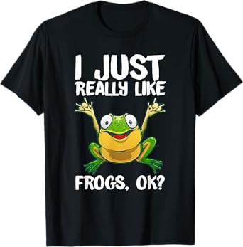 Funny Frog Gift For Kids Men Women Cool Tadpole Frog Lover T-Shirt