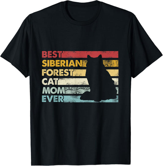 Best Cat Mom Ever - Mother Siberian Forest Cat T-Shirt