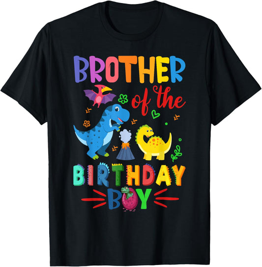 Dinosaurs Theme Birthday Brother Of The Birthday Boy T-Shirt
