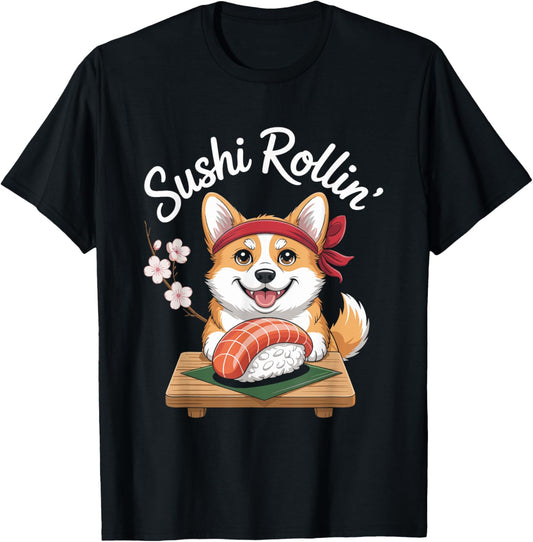 Corgi Sushi Chef T-shirt