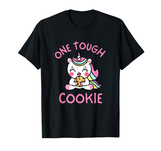 One Tough Cookie Cute Kawaii Unicorn Kids Toddler Girls 5T T-Shirt