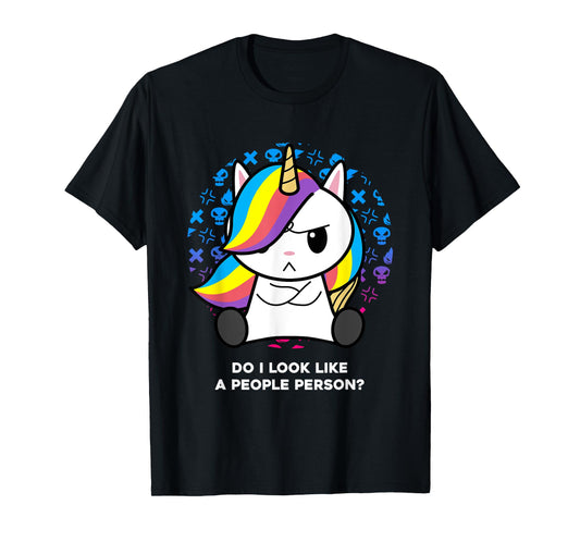 I'm Not Goth I Just Hate Everything Gothic Nerd Unicorn T-Shirt