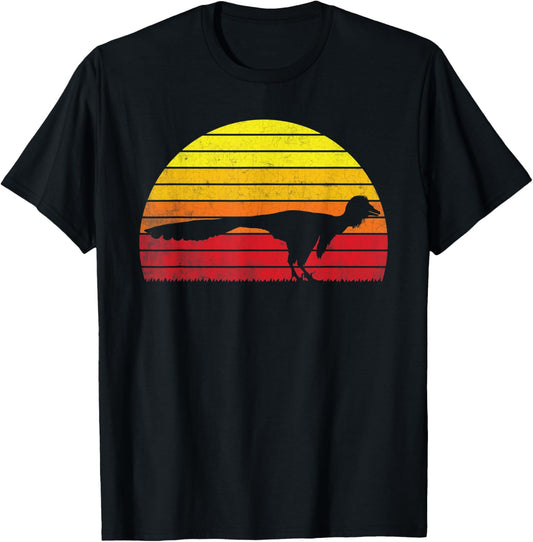 Vintage Troodon Retro Sunset Dinosaur Lovers T-Shirt