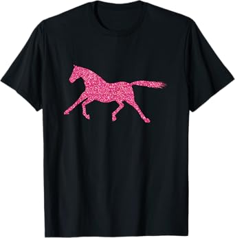 Glitter Horse Riding T-Shirt Equestrian Farm