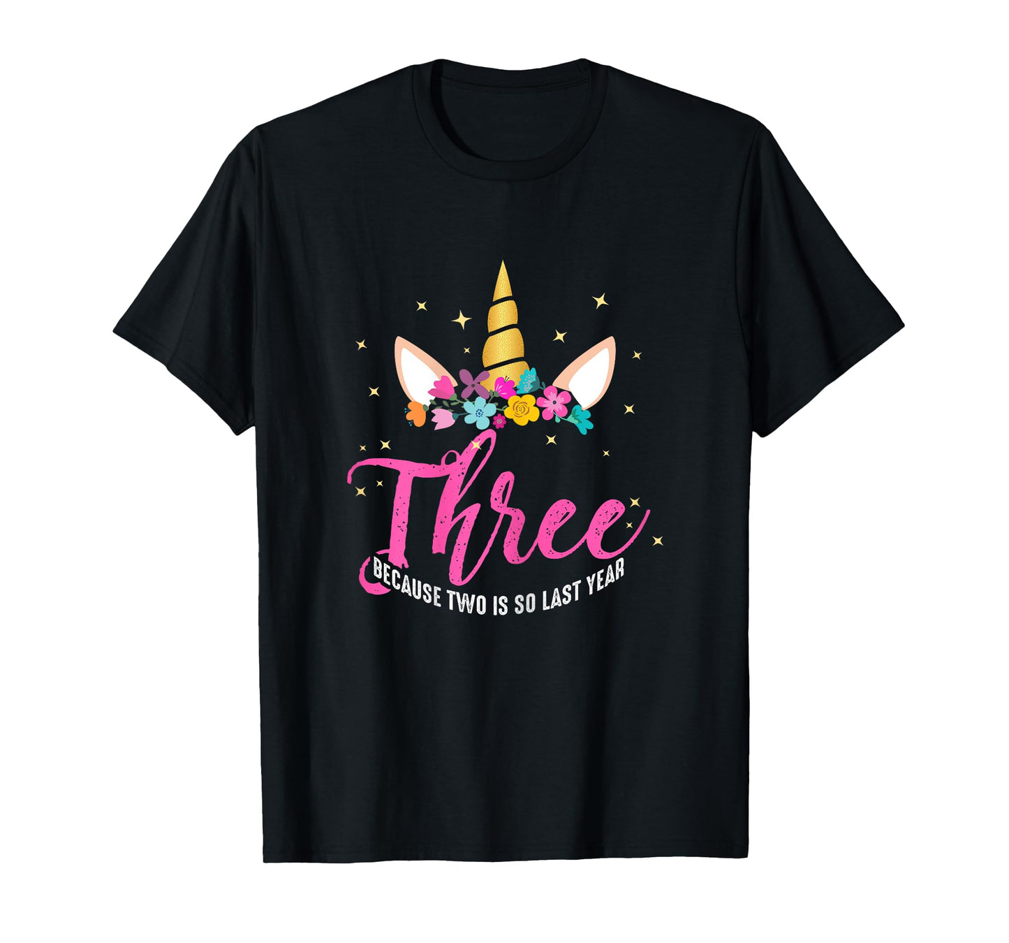 3 Years Old Birthday Girl Gifts Unicorn 3rd Birthday T-Shirt