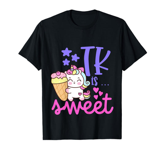 Kids First Day of TK Unicorn Girls Transitional Kindergarten T-Shirt
