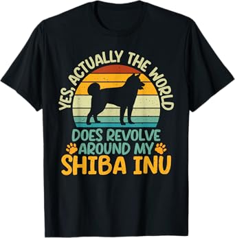 Yes the World does revolve around my Shiba Inu T-Shirt
