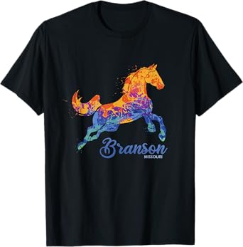 Branson Missouri Horse Vacation Souvenir T-Shirt