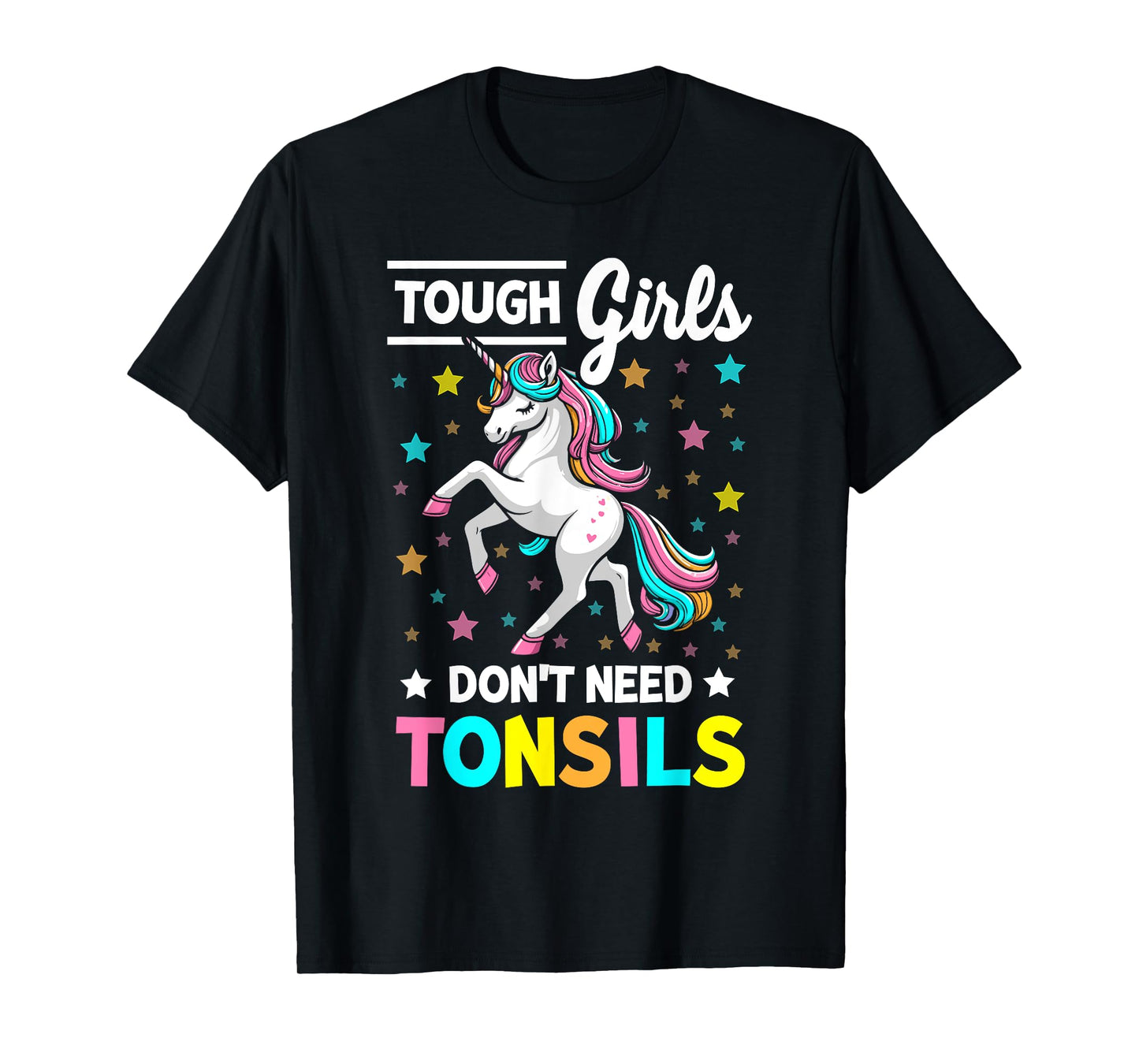 Tonsil Surgery Recovery Girls Unicorn Tonsil Removal T-Shirt