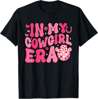In My Cowgirl Era Groovy Cute Western Rodeo Cowgirl T-Shirt