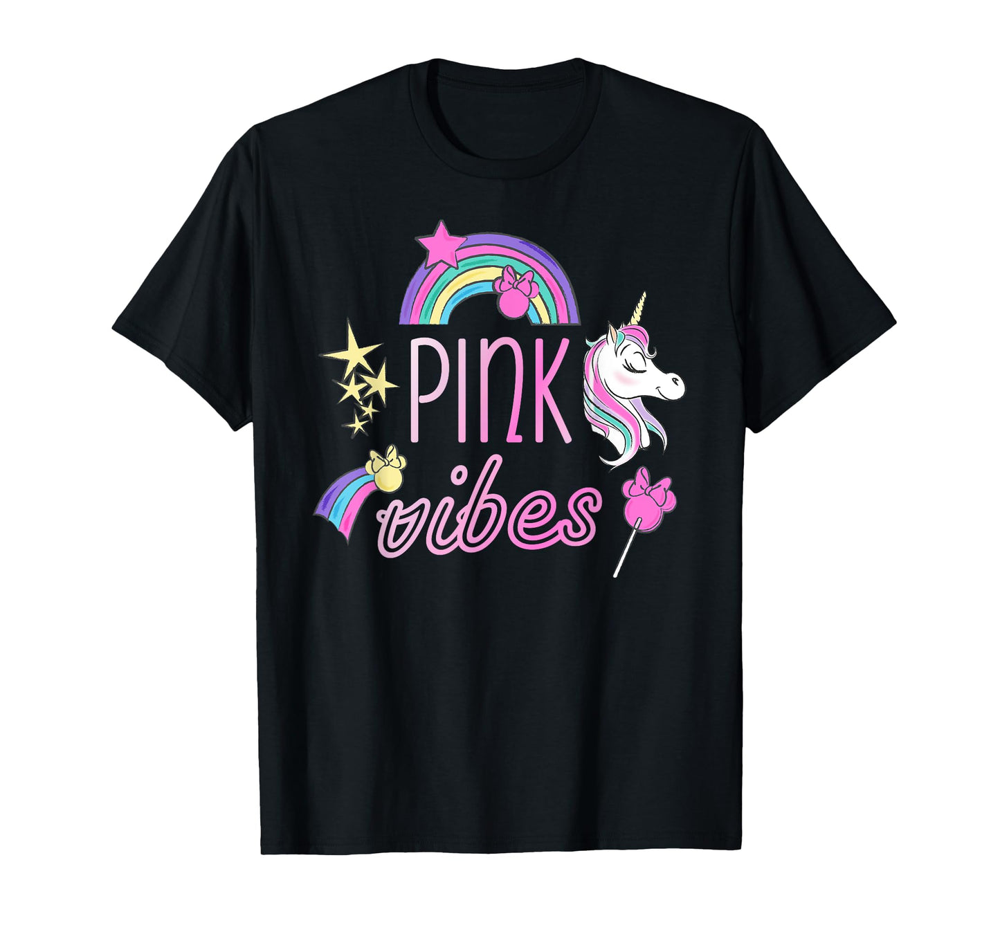 Disney Minnie Mouse Unicorn Pink Vibes T-Shirt