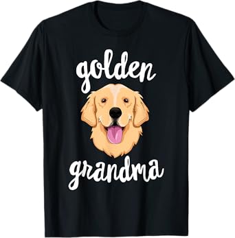 Golden Retriever Grandma T-Shirt Women Mom Dog Owner T-Shirt