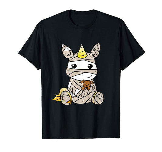 Mummy unicorn Halloween kids T-Shirt
