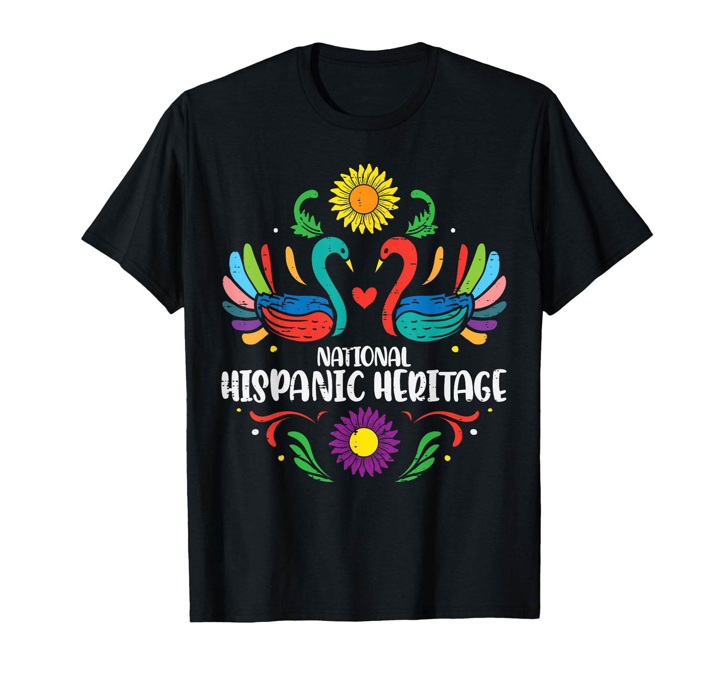 National Hispanic Heritage Month Otomi Birds Women Girls Kid T-Shirt