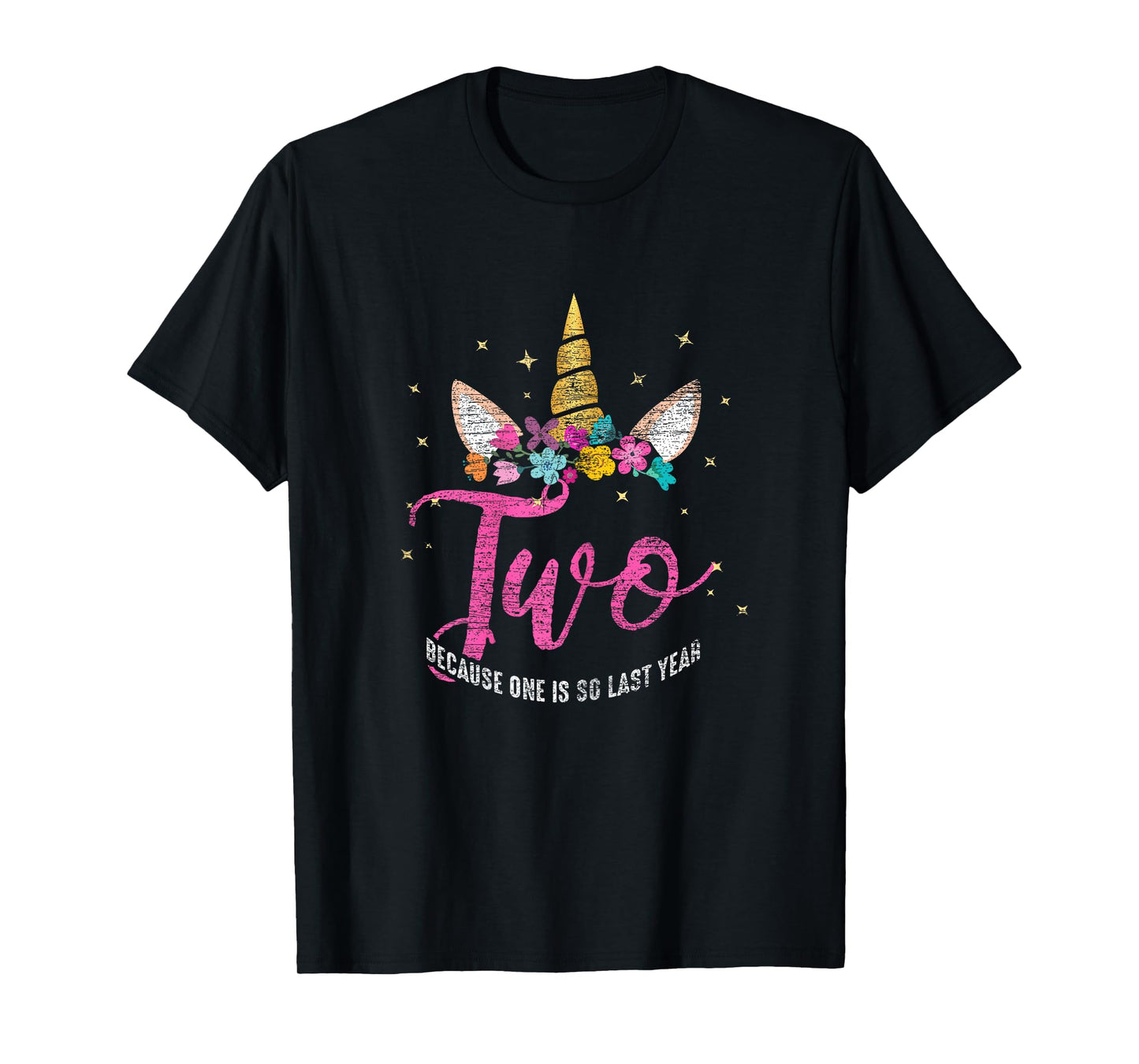2 Years Old Birthday Girl Gifts Unicorn 2nd Birthday T-Shirt